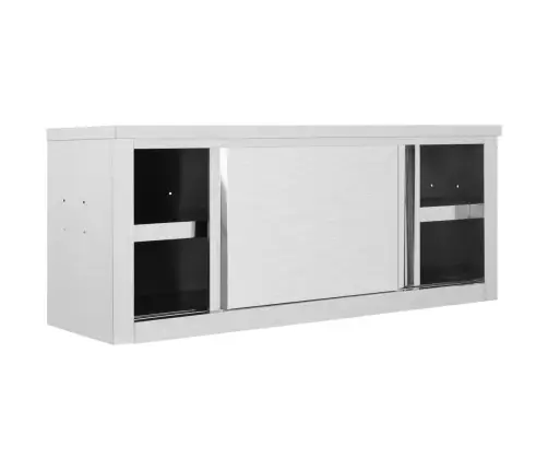 Virtuves Sienas Skapis Ar Bīdāmām Durvīm, 120X40X50 Cm, Tērauds Vidaxl