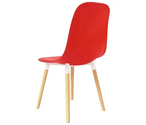 Ēdamkrēsli 6 Pcs Sarkana 47 X 50.5 X 83 Cm Vidaxl