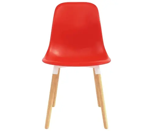 Ēdamkrēsli 6 Pcs Sarkana 47 X 50.5 X 83 Cm Vidaxl