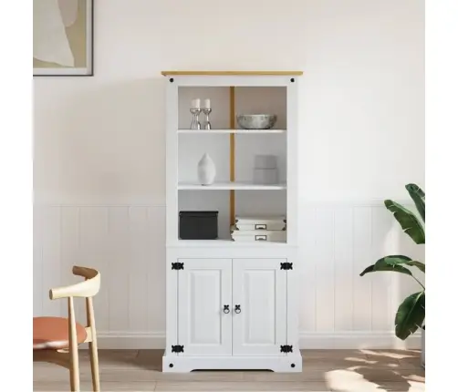 Bufete, Meksikas Corona Stila Priedes Koks, Balta, 80X40X170 Cm Vidaxl