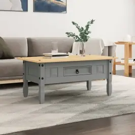 Kafijas Galdiņš, 100X55X44 Cm, Meksikas Corona Stila Priežkoks Vidaxl