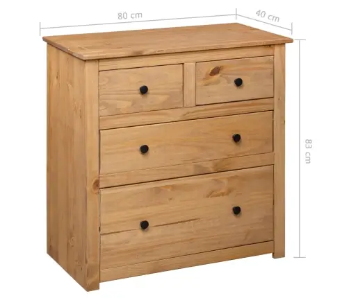 Šoninė Spintelė Panama, 80X40X83cm Pušies Mediena