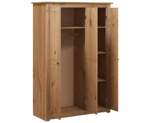 Skapis, 3 Durvis, 118X50X171,5 Cm, Priedes Koks Vidaxl