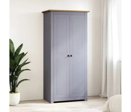 Drabužių Spinta Panama, Pilka, 80X50X171,5 cm Pušies Med. Mas.