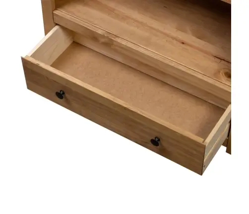 Grāmatu Plaukts, 80X35X110 Cm, Priedes Masīvkoks, Panama Sērija Vidaxl