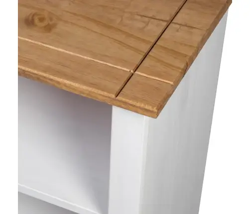 Grāmatu Plaukts, Balts, 80X35X110 Cm, Priedes Masīvkoks Vidaxl