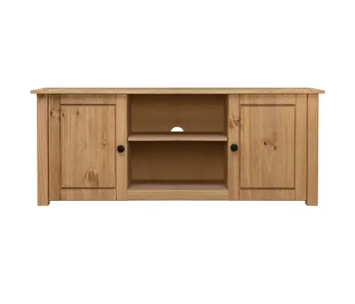 Tv Skapītis, 120X40X50 Cm, Priedes Masīvkoks, Panama Sērija Vidaxl