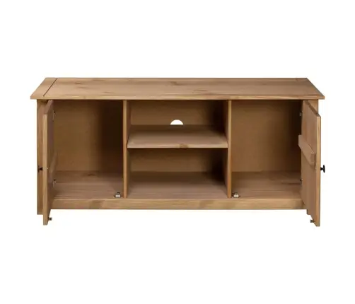 Tv Skapītis, 120X40X50 Cm, Priedes Masīvkoks, Panama Sērija Vidaxl