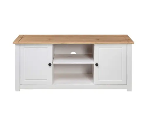 Tv Skapītis, 120X40X50 Cm, Priedes Masīvkoks, Panama Sērija Vidaxl