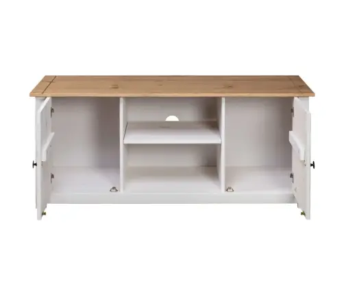 Tv Skapītis, 120X40X50 Cm, Priedes Masīvkoks, Panama Sērija Vidaxl