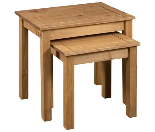 Sudedami Staliukai Panama, 2 Vnt., Pušies Medienos Masyvas