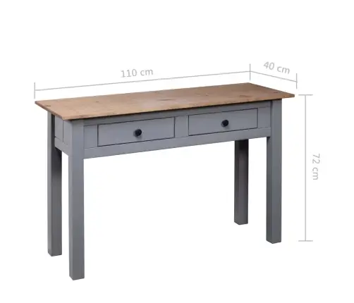 Konsoollaud, Hall, 110 X 40 X 72 cm Männipuit, Panama Sari