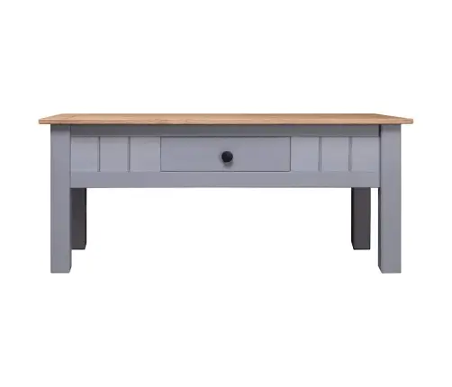 Kavos Staliukas Panama, Pilkas, 100X60X43,5cm Pušies Mediena