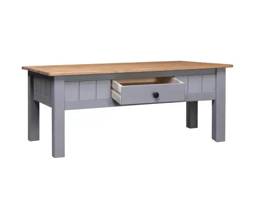 Kavos Staliukas Panama, Pilkas, 100X60X43,5cm Pušies Mediena