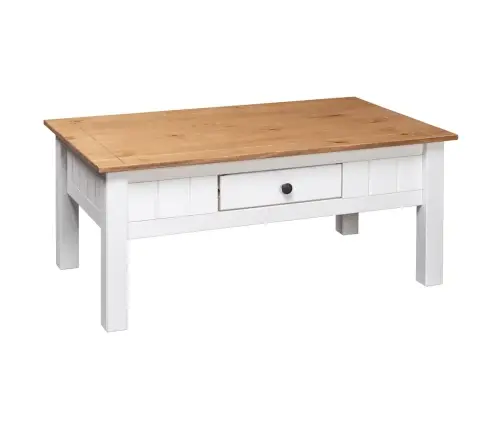 Kafijas Galdiņš, Balts, 100X60X45 Cm, Priedes Masīvkoks Vidaxl Kafijas Galdiņš, Balts, 100X60X45 Cm, Priedes Masīvkoks Vidaxl