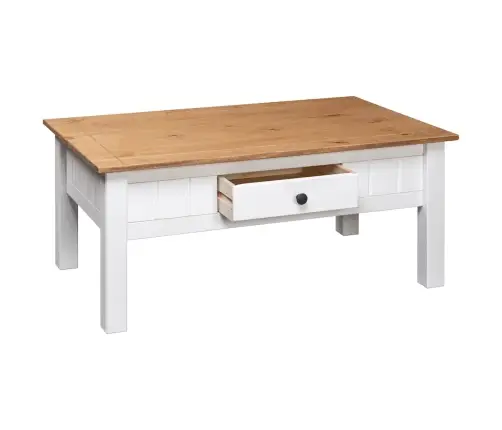 Kafijas Galdiņš, Balts, 100X60X45 Cm, Priedes Masīvkoks Vidaxl Kafijas Galdiņš, Balts, 100X60X45 Cm, Priedes Masīvkoks Vidaxl