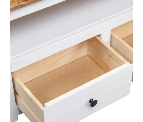 Stūra Tv Skapītis, Balts, 93X49X49 Cm, Priedes Masīvkoks Vidaxl