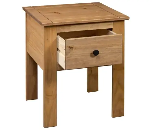 Naktinė Spintelė, 46X40X57cm Pušies Medienos Masyvas