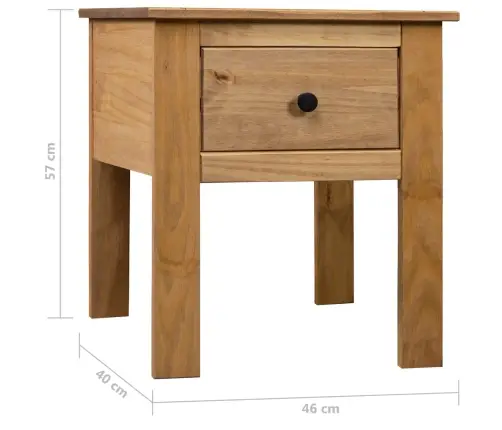 Naktinė Spintelė, 46X40X57cm Pušies Medienos Masyvas