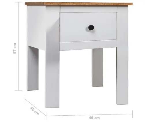 Öökapp Valge 46 X 40 X 57 cm Mänd, Panama Sari