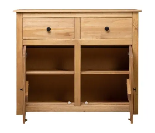 Kumode, 93X40X80 Cm, Priedes Masīvkoks, Panama Sērija Vidaxl