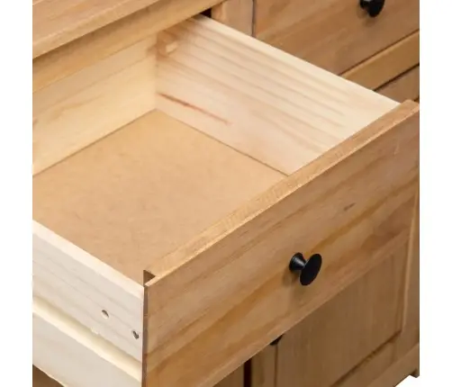 Kumode, 93X40X80 Cm, Priedes Masīvkoks, Panama Sērija Vidaxl