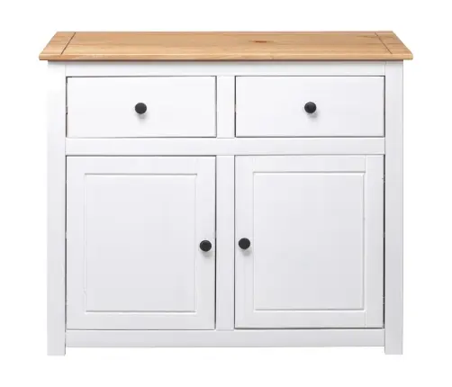 Šoninė Spintelė Panama, Balt. Sp., 93X40X80cm Pušies Med. Mas.