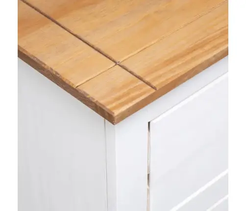 Šoninė Spintelė Panama, Balt. Sp., 93X40X80cm Pušies Med. Mas.