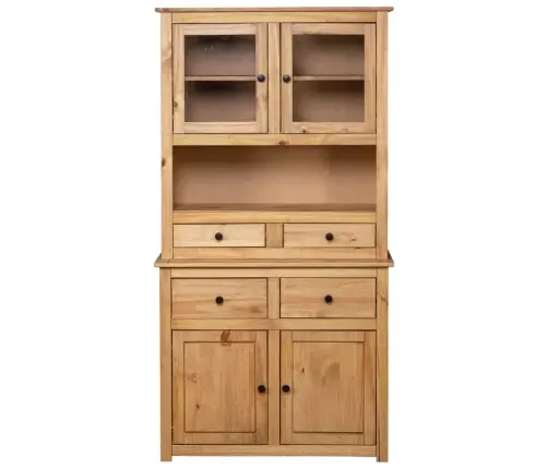 Augstais Skapis, 93X40,5X180 Cm, Priedes Koks, Panama Sērija Vidaxl