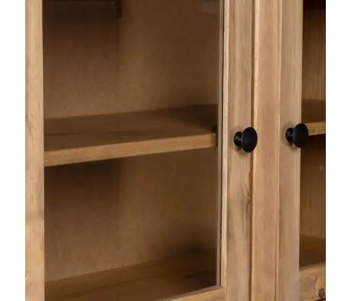 Augstais Skapis, 93X40,5X180 Cm, Priedes Koks, Panama Sērija Vidaxl