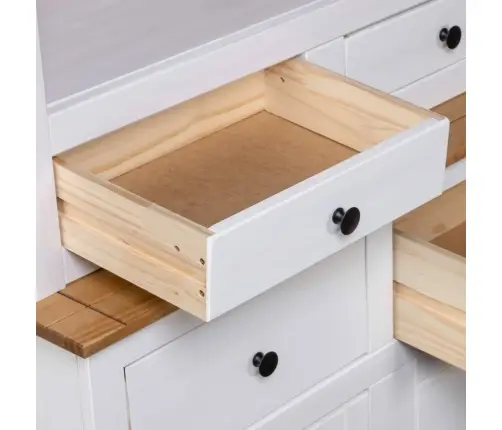 Augstais Skapis, Balts, 93X40,5X180 Cm, Priedes Koks Vidaxl