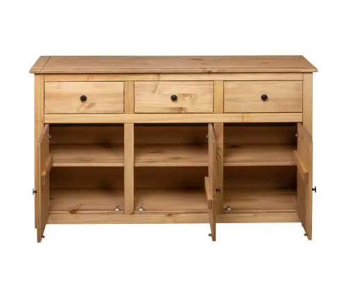 Kumode, 135X40X80 Cm, Priedes Masīvkoks, Panama Sērija Vidaxl