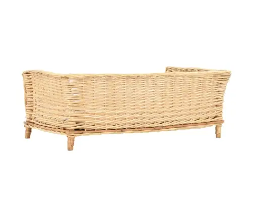 Krepšys Šuniui Su Pagalvėle, 90X54X35 cm Natūralus Gluosnis