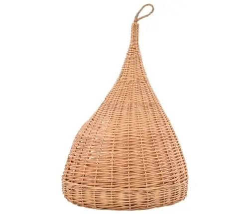 Kaķu Māja Ar Spilvenu, 40X60 Cm, Dabīgs Vītols, Vigvama Forma Vidaxl