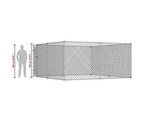 Lauko Voljeras Šunims, 383X383X185Cm