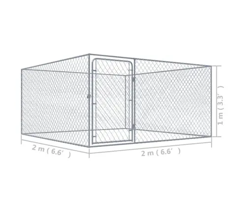 Koeraaedik, Tsingitud Teras, 2 X 2 X 1 M