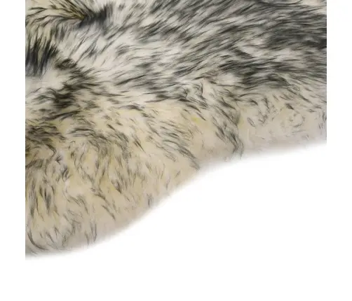 Aitādas Paklājs, 60X90 Cm, Tumši Pelēks Un Balts Vidaxl