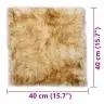 Kėdžių Pagalvėlės, 2 Vnt., Mišrios Sp., 40X40cm Avies Kailis