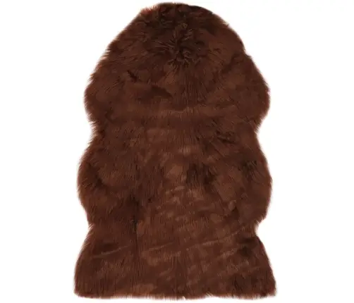 Paklājs, Brūns, 60X90 Cm, Mākslīga Aitāda Vidaxl