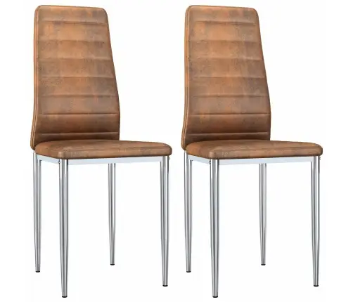 Valgomojo Kėdės 2 Pcs Ruda 41.5 X 48 X 99 Cm