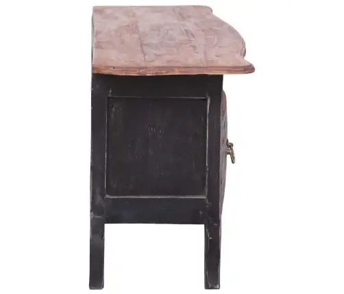 Tv Skapītis, Melns, 120X30X40 Cm, Masīvs Sarkankoks Vidaxl