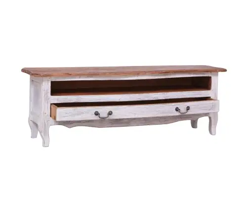 Televizoriaus Spintelė, Balta, 120X30X40cm Raudonmedis