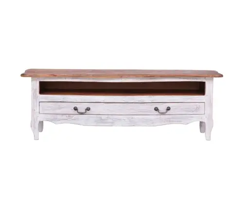 Televizoriaus Spintelė, Balta, 120X30X40cm Raudonmedis