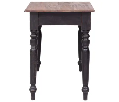 Stalas Su 3 Stalčiais, 117X57X75cm Raudonmedžio Masyvas