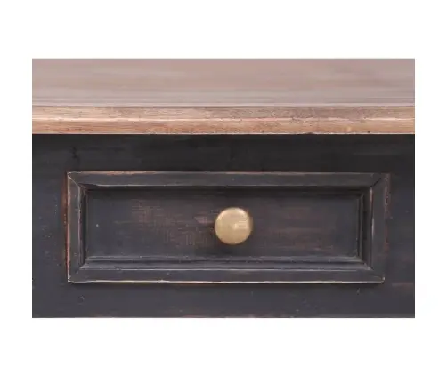 Stalas Su 3 Stalčiais, 117X57X75cm Raudonmedžio Masyvas