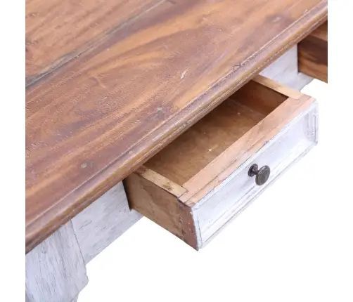 Kirjutuslaud Sahtlitega, Valge, 117X57X75 cm Mahagonipuidust