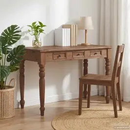 Rakstāmgalds Ar Atvilktnēm, 117X57X75 Cm, Masīvs Sarkankoks Vidaxl Rakstāmgalds Ar Atvilktnēm, 117X57X75 Cm, Masīvs Sarkankoks Vidaxl
