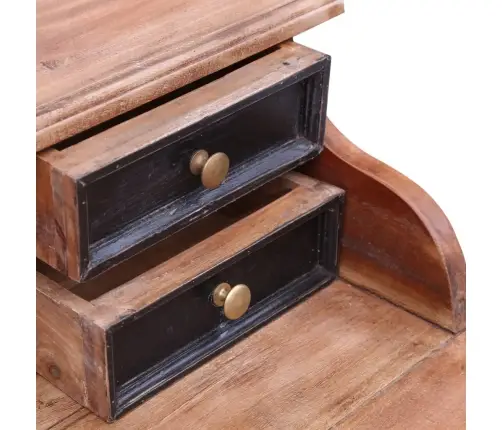 Rakstāmgalds Ar Atvilktnēm, 90X50X101 Cm, Masīvs Sarkankoks Vidaxl