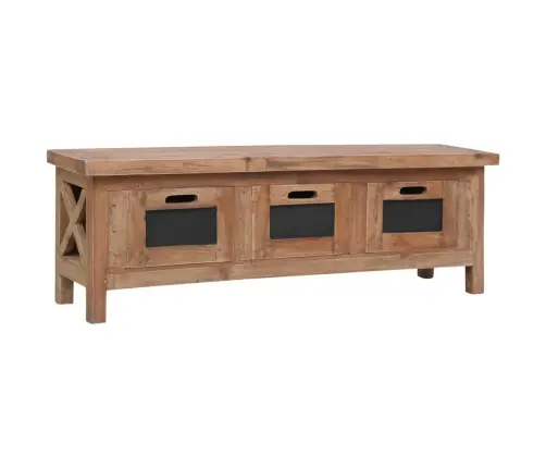 Tv Skapītis Ar 3 Atvilktnēm, 120X30X40 Cm, Masīvs Sarkankoks Vidaxl