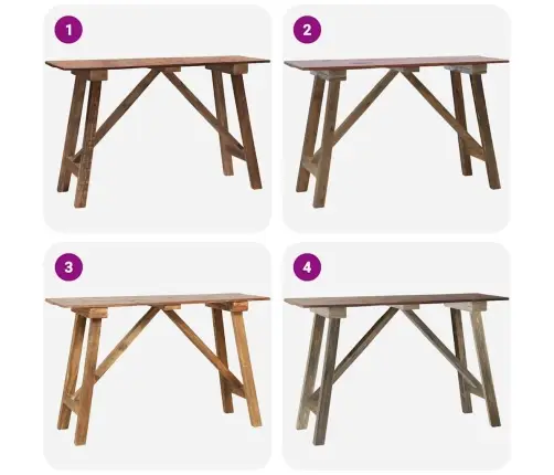 Konsolinis Staliukas, 130X40X80cm Mišri Perdirbta Mediena